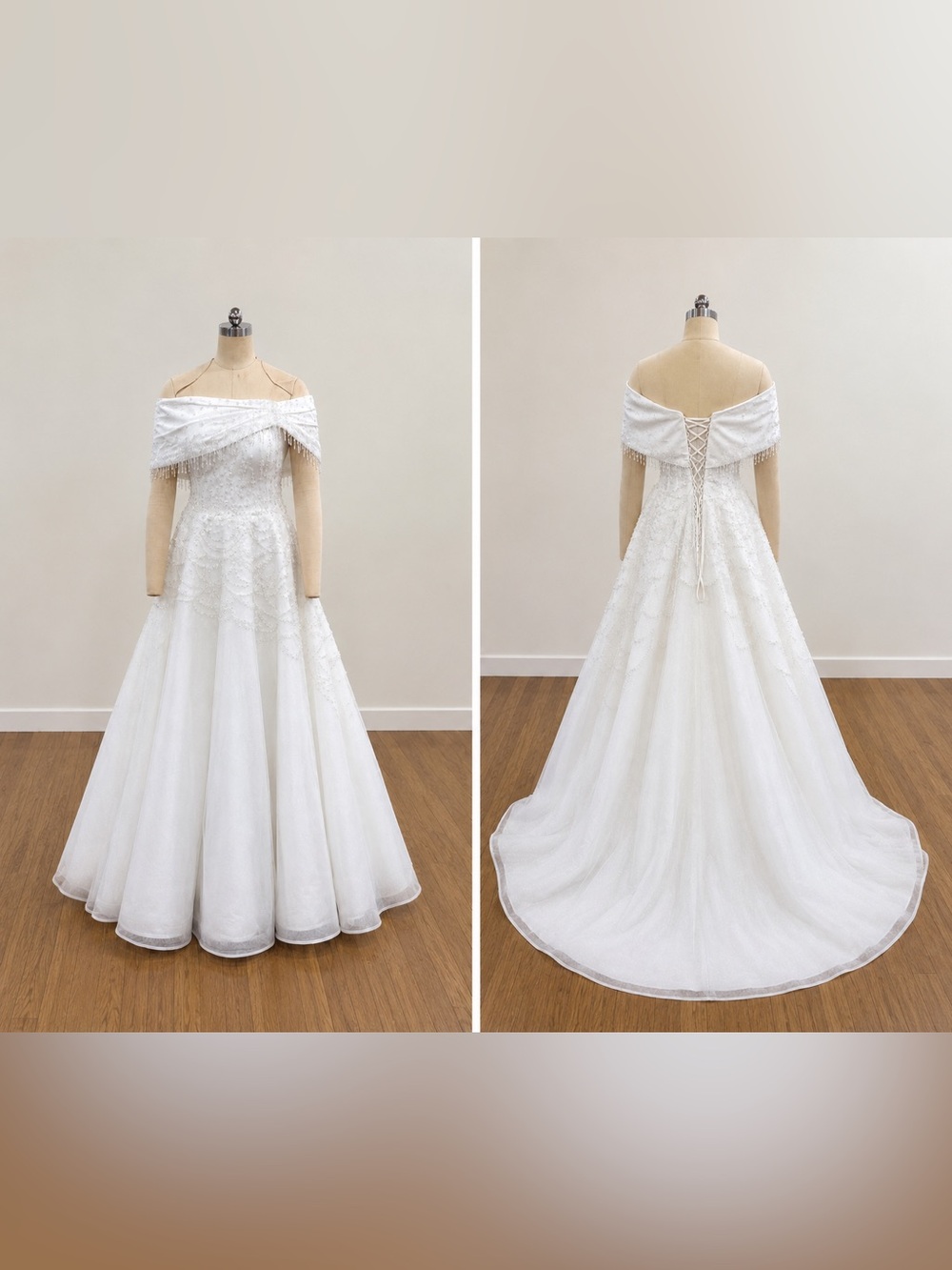 ✨ Custom Beaded Wedding Dress for Sale ✨